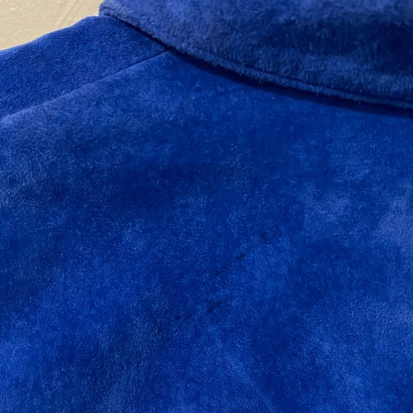 Vintage 100% Leather Cobalt Blue Jacket! - Picture 11 of 12